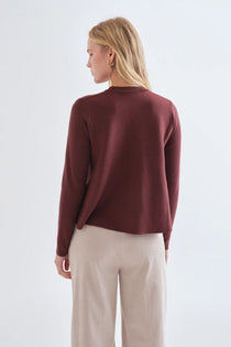 Maglione Compañia Fantástica donna marrone - vista laterale