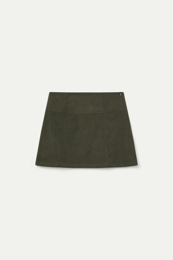 Gonna Compañia Fantástica donna in velluto marrone - vista frontale