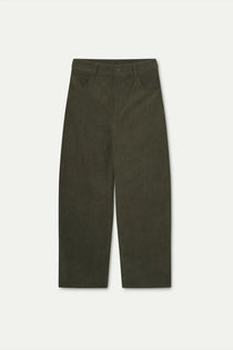 Pantaloni Compañia Fantástica donna in velluto marrone - vista frontale