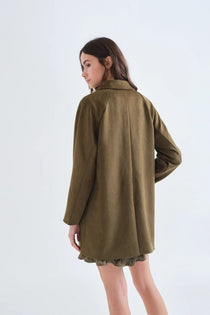 Cappotto Compañia Fantástica donna verde oliva - vista posteriore