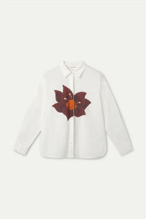 Camicia Compañia Fantástica donna cotone stampa floreale - vista frontale