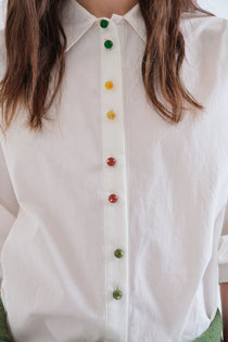 Camicia Compañia Fantástica donna bianca - vista posteriore