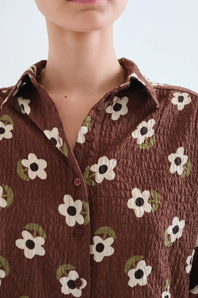 Camicia Compañia Fantástica donna con stampa Santini - immagine 4