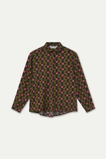 Camicia Compañia Fantástica donna con stampa aberdeen - vista frontale