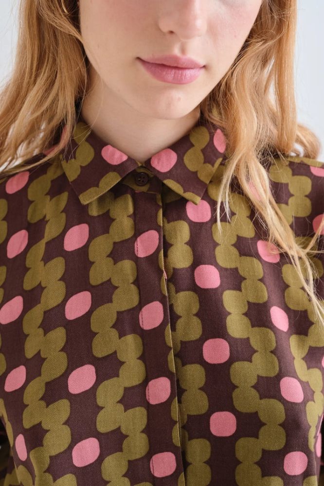 Camicia Compañia Fantástica donna con stampa aberdeen - immagine 3