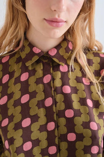 Camicia Compañia Fantástica donna con stampa aberdeen - immagine 3
