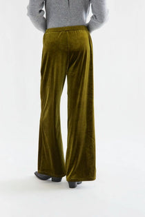 Pantalone Compañia Fantástica donna in velluto verde oliva - immagine 3