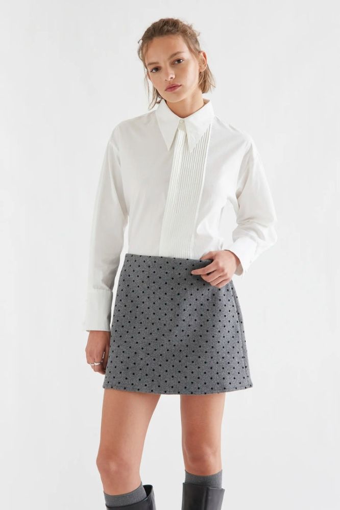 Camicia donna bianca Compañia Fantástica 64C/11162 - dettaglio pieghe