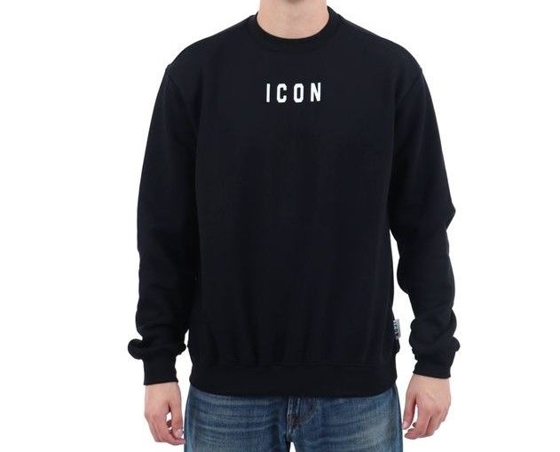 Felpa uomo ICON IUF002C con logo stampato Immagine principale del prodotto