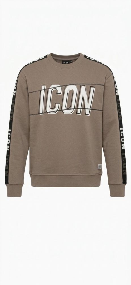 Felpa uomo ICON IUF059 grigio scuro Immagine principale del prodotto