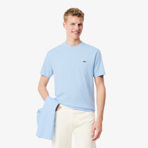 T-Shirt LACOSTE uomo bianca girocollo - vista posteriore