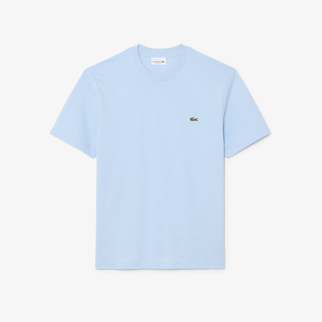 T-Shirt LACOSTE uomo celeste - vista frontale