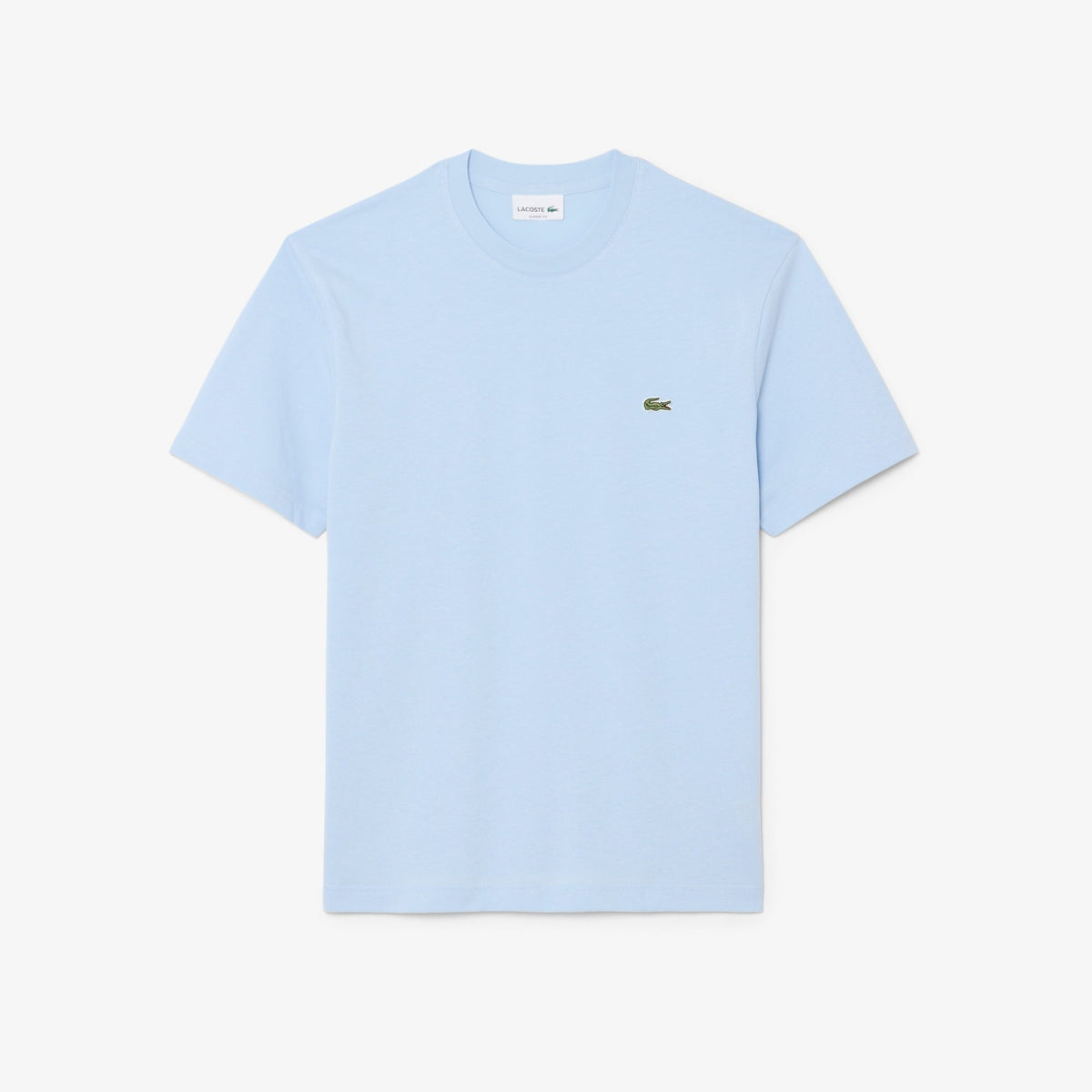 T-Shirt LACOSTE uomo celeste - vista frontale