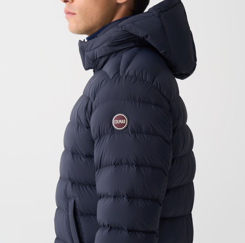 Piumino COLMAR uomo blu - dettaglio logo Colmar Originals