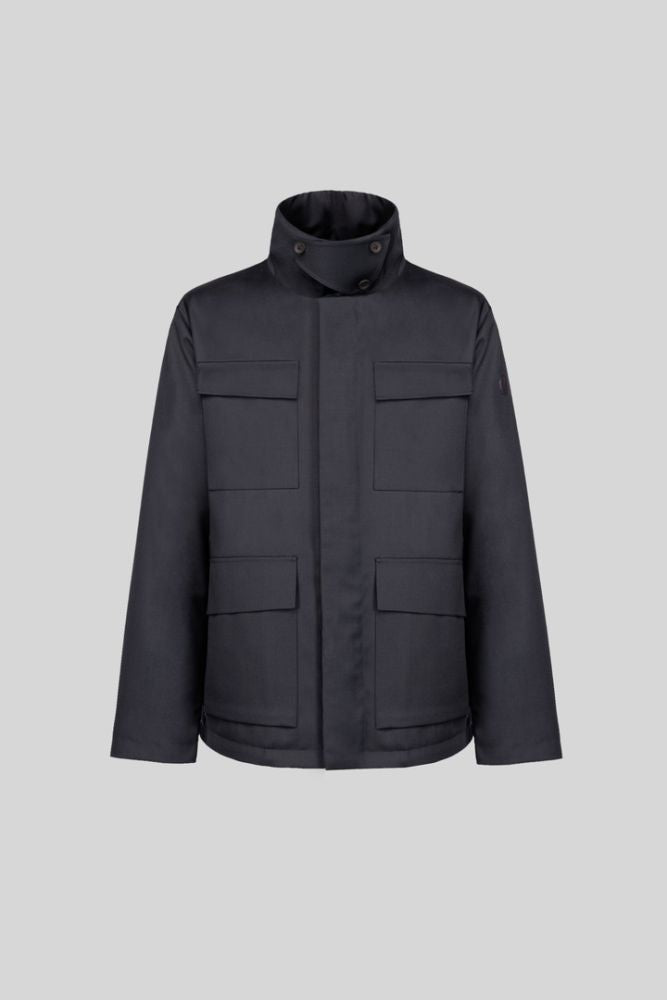 Giubbotto PEOPLE OF SHIBUYA uomo blu Kasugai PM947 field jacket - vista frontale