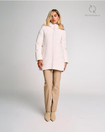 Giubbotto reversibile SUNS donna bianco - vista posteriore
