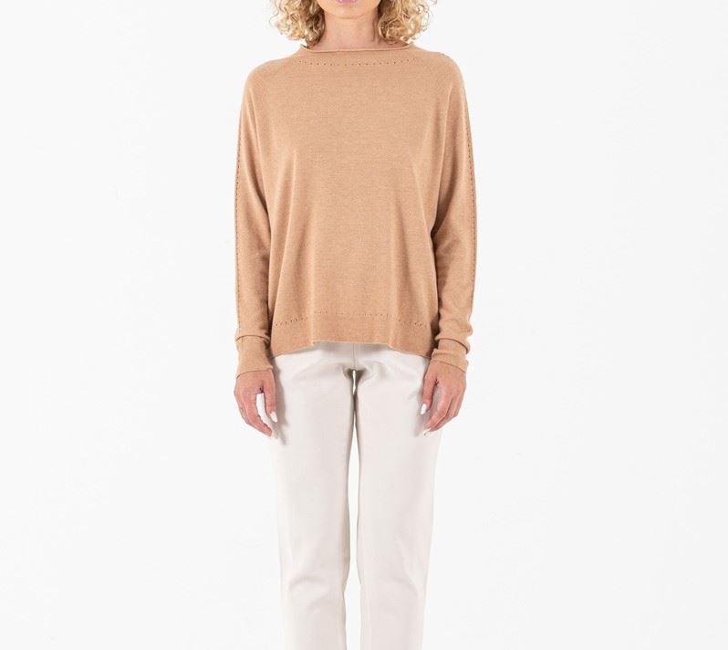 Acquista da noi - POUR MOI - Maglia - PM5566-CAMMELLO-S-M - 1 – spedizione in tutta Italia Immagine Principale