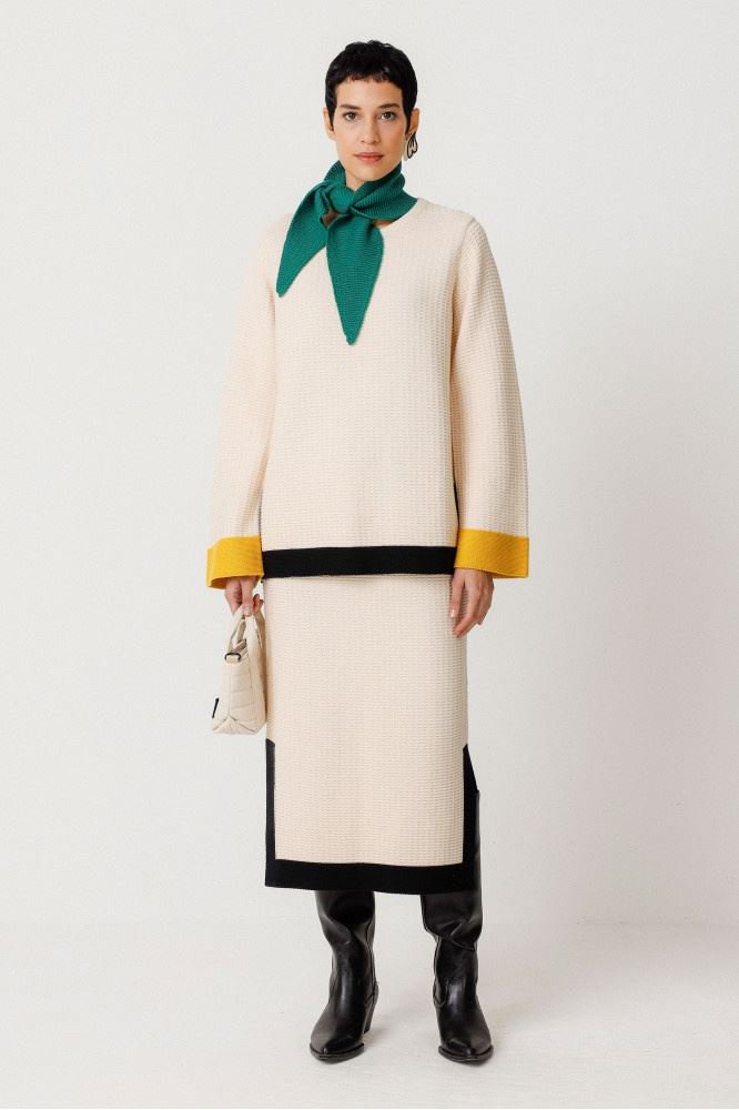 Acquista da noi - SKFK - Maglia - SKWSW00661-CREMA-40 - 1 – spedizione in tutta Italia