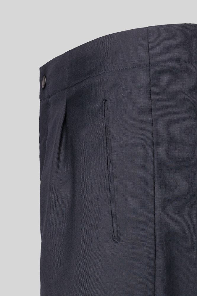 Pantalone PEOPLE OF SHIBUYA uomo blu - dettaglio cintura e coulisse
