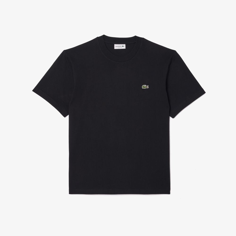 T-Shirt LACOSTE uomo nera - vista frontale