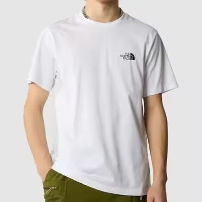 T-Shirt NORTH FACE uomo bianca - dettaglio tessuto